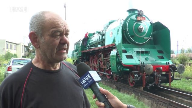 Rušeň Zelený Anton, ktorý zrekonštruovali vo Vrútkach viedol prezidentský vlak