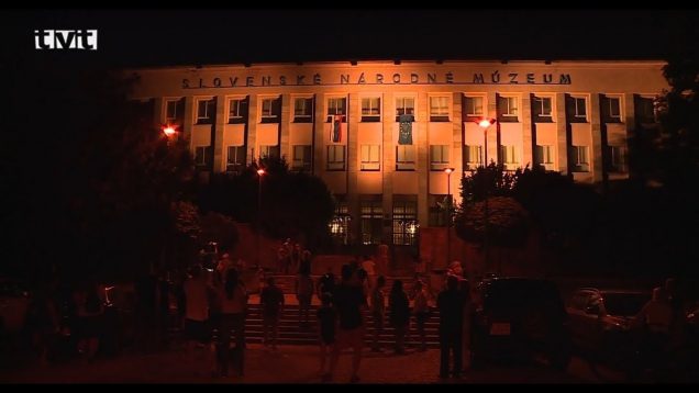 OZ Metro v spolupráci so SNM vyskúšali, ako by mohla byť fasáda budovy nasvietená