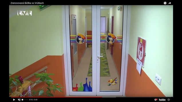 Materská škola na Ul. Francúzskych partizánov vo Vrútkach má nové priestory