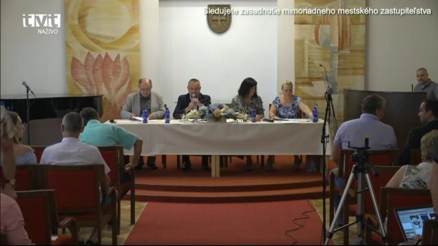 Mimoriadne mestské zastupiteľstvo mesta Martin dňa 19.6.2019