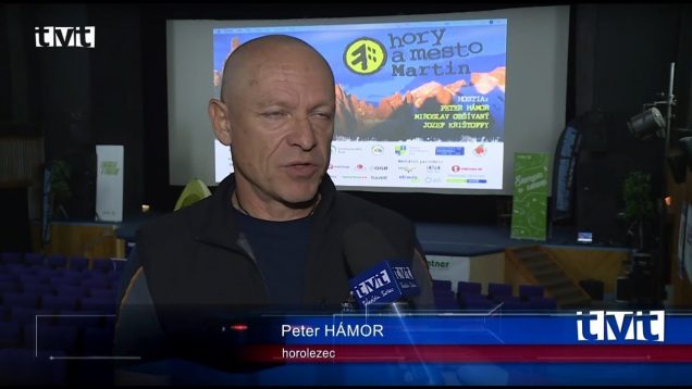 Na festival Hory a mesto zavítal do Martina aj horolezec Peter Hámor