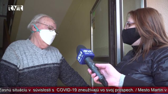 Boli sme pri odovzdaní dezinfekčných prostriedkov seniorom priamo  v domácnosti