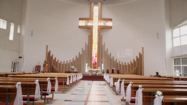 Chrámový priestor v kostole Sedembolestnej Panny Márie na Severe dostal nový vzhľad. Kostol bude mať aj nový svätostánok, oltár a kazateľnicu