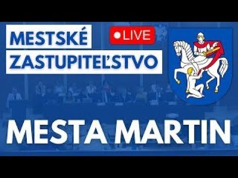 Mestské zastupiteľstvo mesta Martin dňa 3.10.2023 (mimo plánu práce)