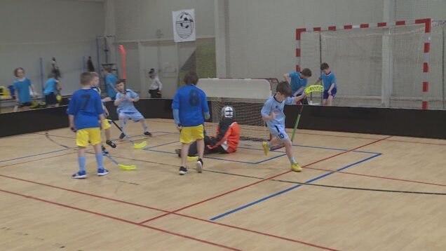 Veľký florbalový turnaj mladších žiakov, ktorého sa zúčastnilo deväť škôl sa stal otváracím podujatím osláv 65. narodenín CVČ Kamarát