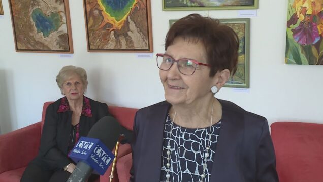 Pani Vierka Holubová podľahla v zrelom veku maľovaniu. Okamžite, keď chytí do ruky štetec, zabudne na všetky starosti a najväčšiu radosť má, keď jej tvorba teší ostatných