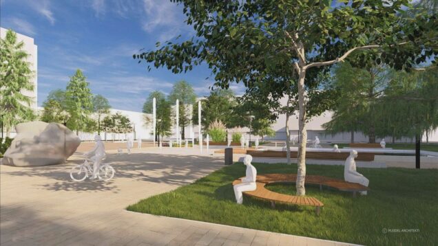 Vo vynovenom Vajanského námestí s dvomi fontánami bude zachovaná existujúca zeleň, pribudnú dažďové záhrady s okrasnými trávami a trvalkovými, resp. kombinovanými záhonmi. Bude aj dostatok miesta nielen pre oddych, ale i zábavu. Hotovo má byť najneskôr do ôsmich mesiacov.