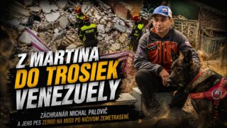 Martinčan Michal Palovič a jeho pes Zerro v troskách Venezuely