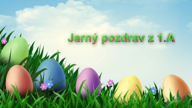 Malí prváčikovia posielajú všetkým Martinčanom srdečný jarný pozdrav