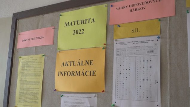 Maturanti od utorka skladajú svoje skúšky dospelosti Po dvoch rokoch pandémie sa opäť maturuje prezenčne