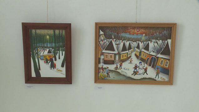 Spomienky na detstvo, architektúru aj lesné motívy stvárnil výtvarník Miro Vladár vo svojich dielach