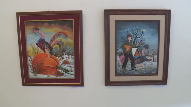 Výstava obrazov insitného maliara Pavla Hajka z Kovačice, domove vojvodinských Slovákov